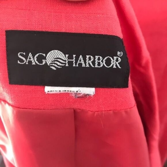 Vintage Sag Harbor Coral Dress w Jacket Size 12 - Picture 3 of 4
